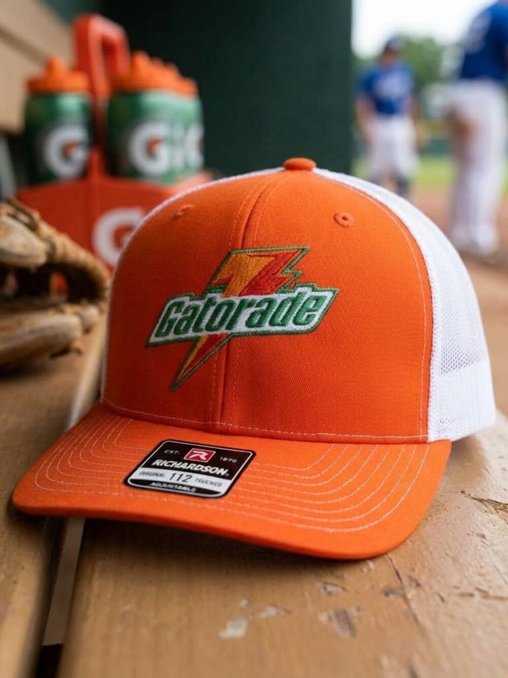 Retro Gatorade Hat 90s Sports Drink Orange White Richardson 112 Snapback Cap USA